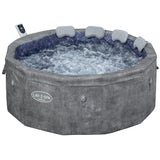 Spa semi rigide BESTWAY - Lay-Z-Spa Carrara - 140 airjets - 170 x 65 cm - 4 a 6 places - Rond (couverture, cartouche, 4 appuie-tete)