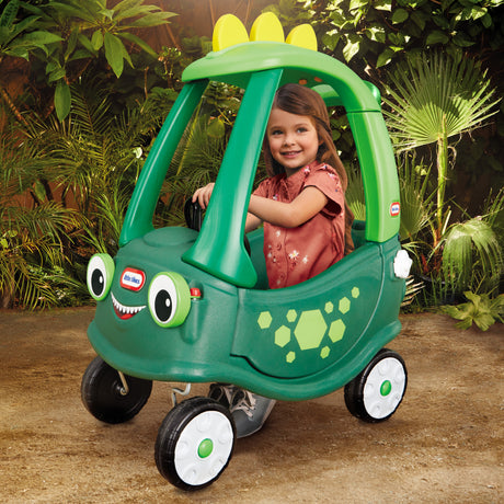 Cozy Coupe - Little Tikes - Dinosaure - Portes, Klaxon et Plancher a retirer - Des 18 mois