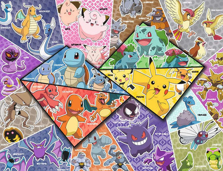 Nathan-POKEMON-Puzzle 2000 pieces - Les 16 types de Pokémon-4005556873142-A partir de 14 ans