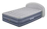 Matelas gonflable - BESTWAY - 671BD Queen - Pompe électrique intégrée - Tete de lit LoungeLux - Tritech durable