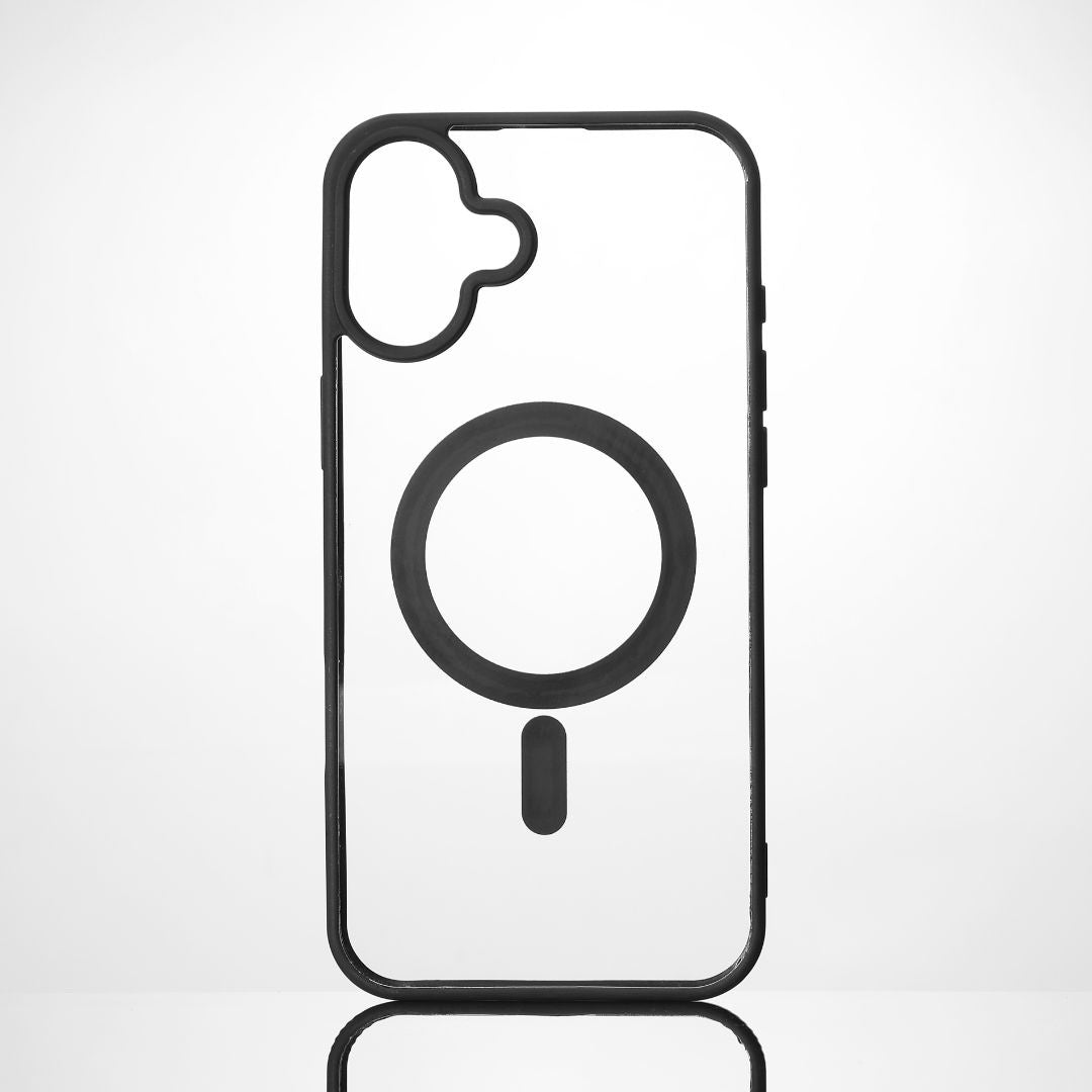 We Coque de protection RUBBER APPLE IPHONE 16 PLUS - Dos transparent contour mat