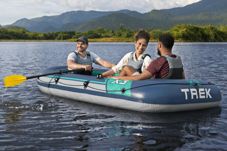 Bateau gonflable - Bestway - Trek X3 - 3 personnes - 294 x 137 cm - PVC durable