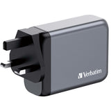 Chargeur secteur Verbatim GNC 2x ports USB-A + 2x ports USB-C 100W (Noir)