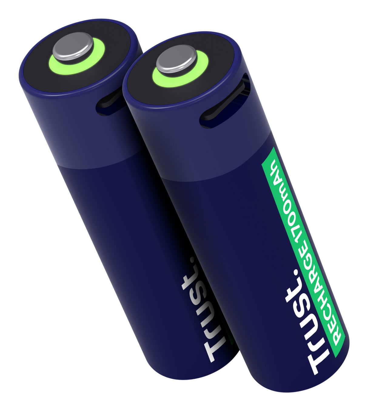 Pack de 2 piles rechargeables par USB-C Trust type AA - 1700 mAh (R06)