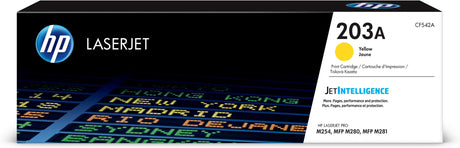 Cartouche de toner jaune HP 203A authentique pour HP Color LaserJet Pro M254/M280/M281