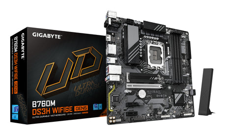 Carte mere - GIGABYTE - B760M DS3H WF6E GEN5 - Format Micro-ATX - Chipset Intel B760 - WiFi 6E & PCIe 5.0