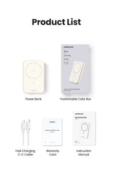 Batterie externe - UGREEN - 10,000 mAh - MagSafe - 20W - Creme