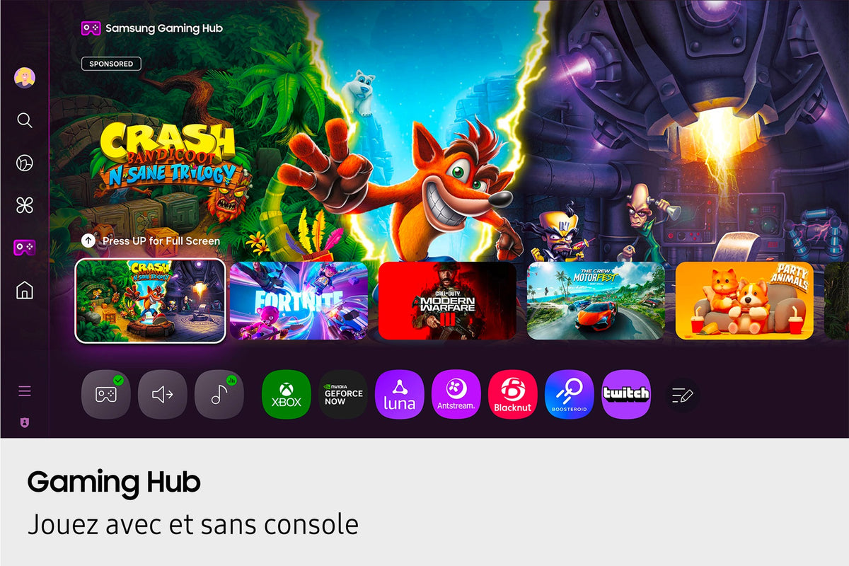 Samsung TU50U7005F - TV LED 50 (125 cm) - 4K UHD 3840x2160 - HDR10+ - Smart TV - Gaming Hub - 3xHDMI - WiFi