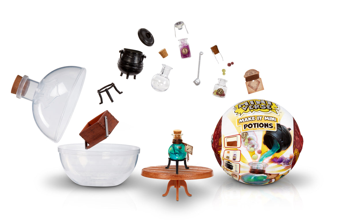 MGA Miniverse - Harry Potter - Jeu Créatif - Potions emblématiques - Loisirs créatif et décoratif en résine - Non Comestible - 8 ans