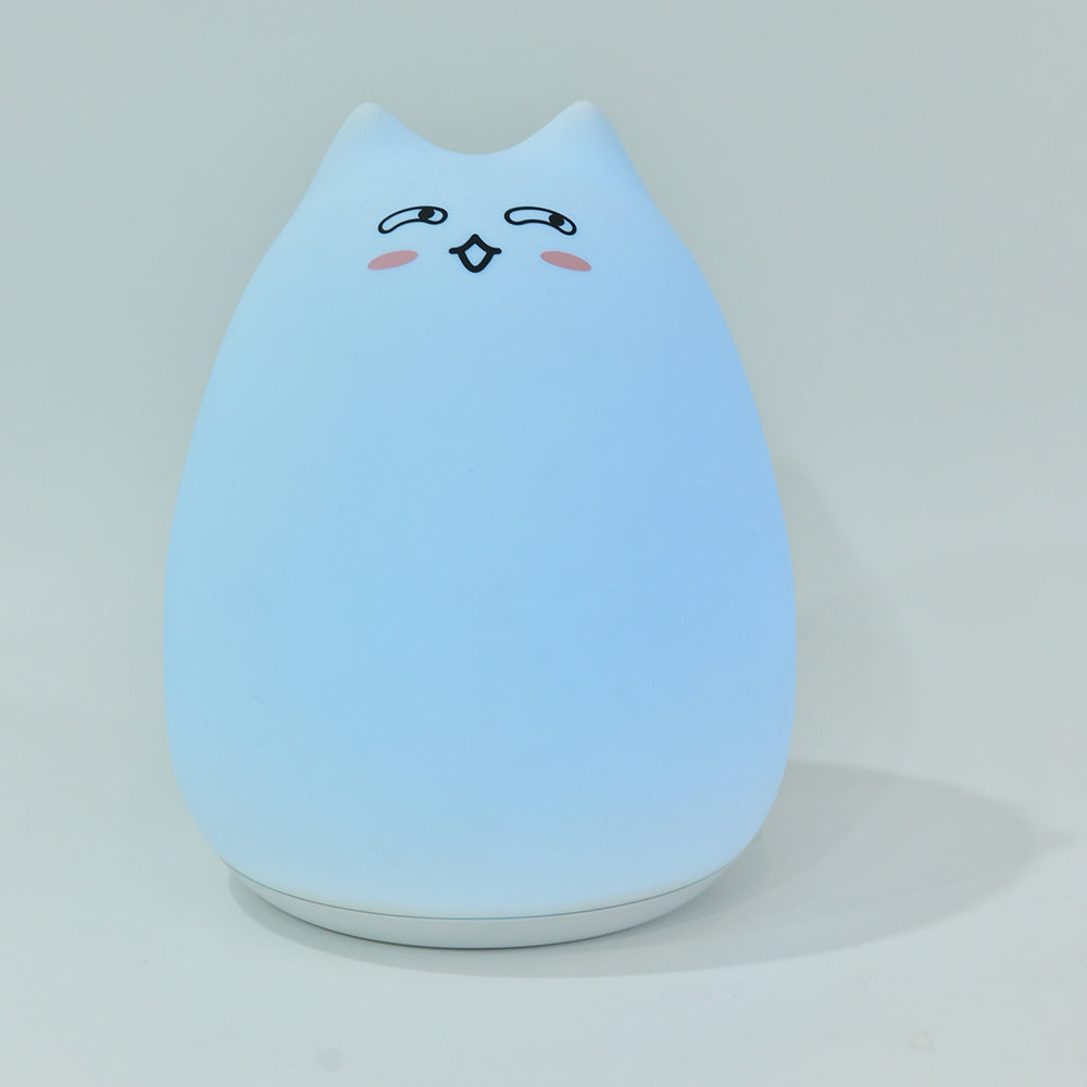 Veilleuse enfant en forme de chat rechargeable, avec télécommande 25cm de hauteu