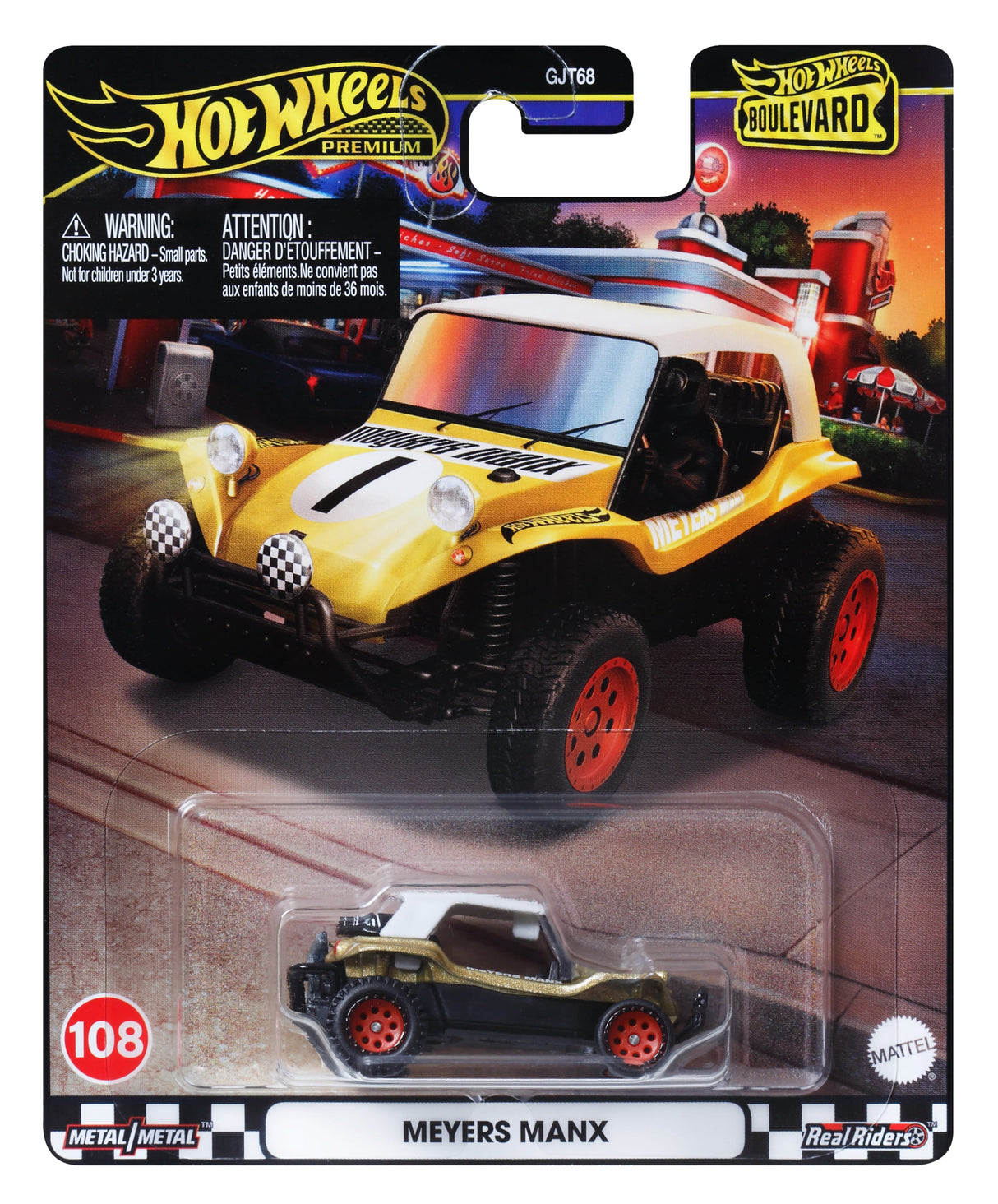 Hot Wheels Boulevard Véhicule 1/64 – Modele aléatoire (4 coffrets de 5) – Voiture miniature métal Real Riders