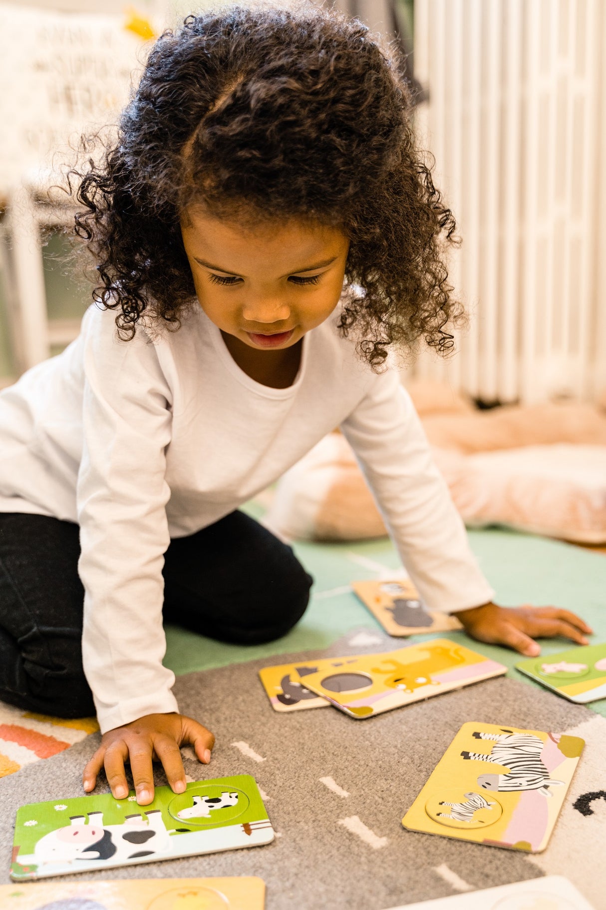 Jeu d'association NATHAN La Petite Ecole - Mamans et Bébés - Bébé Animaux - Mixte - A partir de 3 ans