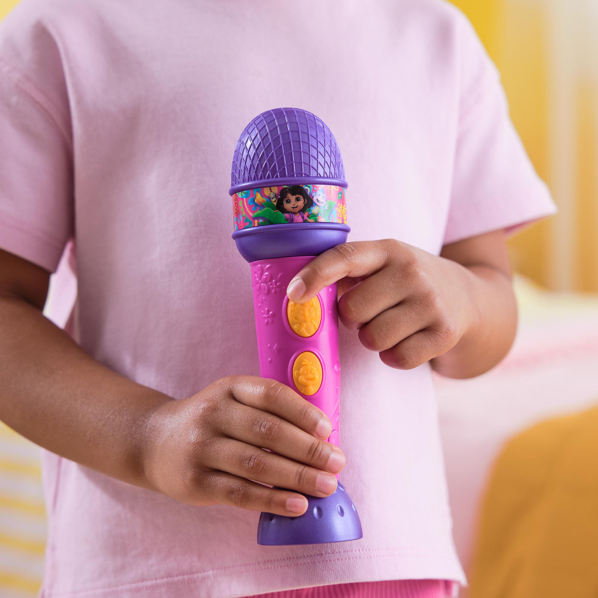 Dora - Micro a fonctions - 18cm - 4 chansons et 9 sons - des 3 ans - Dora l'exploratrice