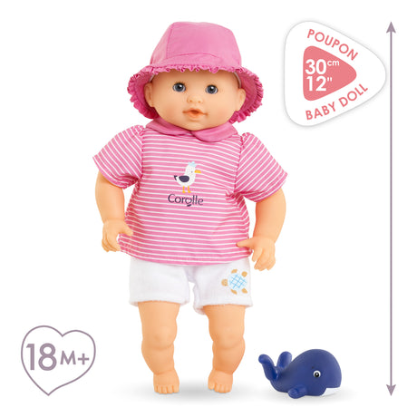 Poupon - COROLLE - Bébé Bain Océane - 30 cm - jouet de bain - des 18 mois