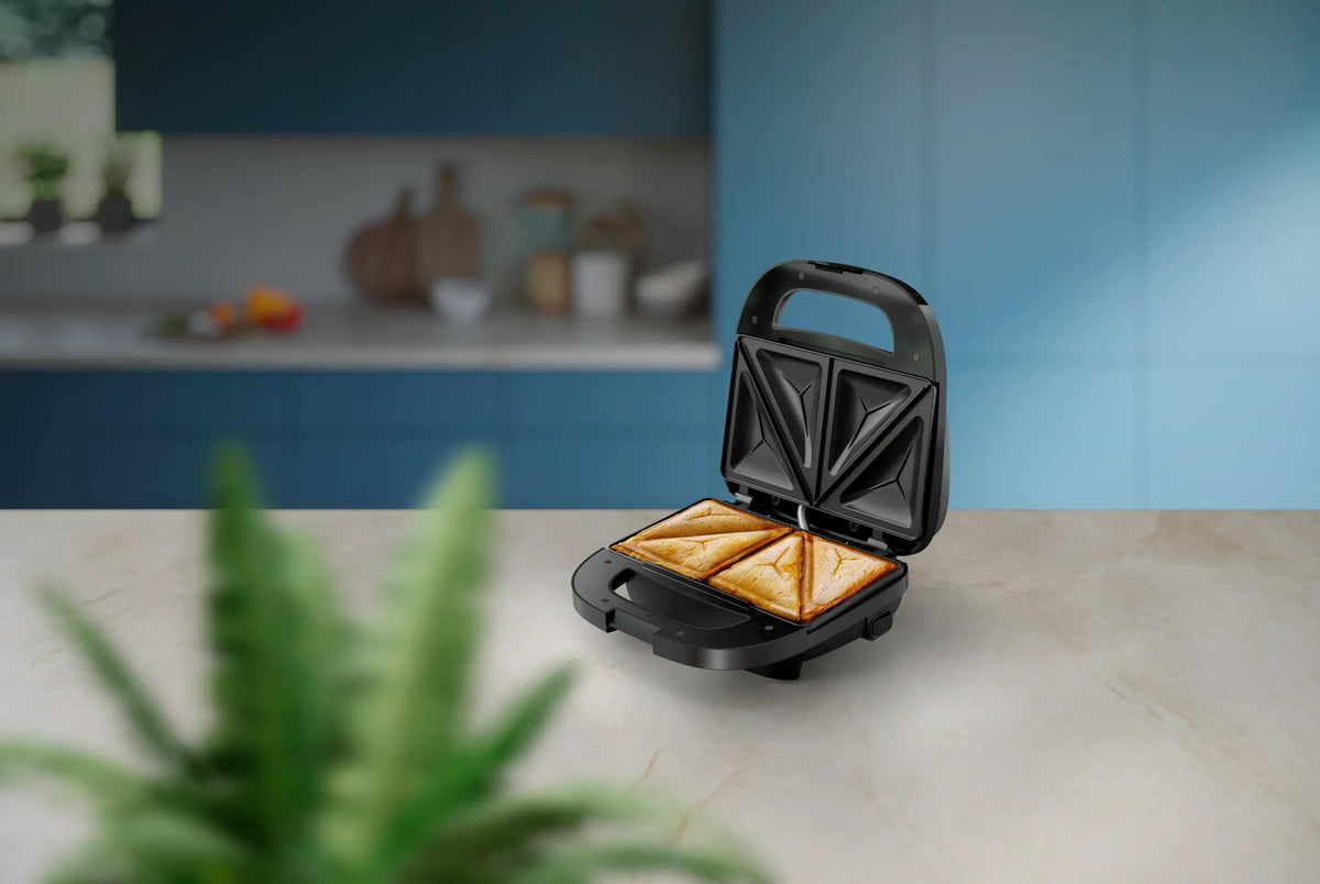 Croque monsieur - PHILIPS - HD2331/90 - Série 3000 - 750W - Plaques croque-monsieur toaster - Noir