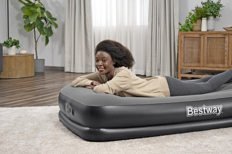 Matelas gonflable - BESTWAY - 671BT - Tritech Twin - 1 personne, pompe USB intégrée, 1,91 m x 97 cm x 36 cm