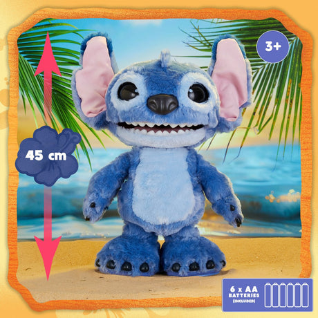 Peluche intéractive ultimate - STITCH - Live action - 23 cm - Des 5 ans