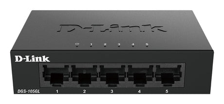Switch 5 ports Gigabit - Métallique, connecteurs plastique - DLINK - DGS-105GLE