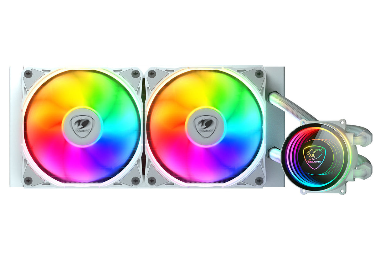 Kit Watercooling AIO Cougar Poseidon Elite RGB - 240mm (Blanc)