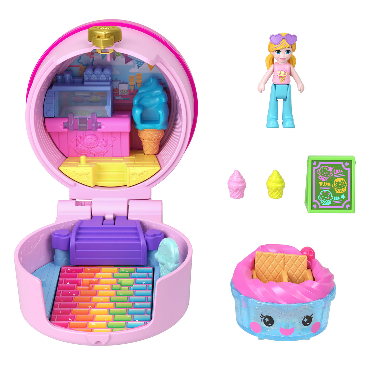 Polly Pocket–Coffret Multifacettes-Voitures Et Mini-Figurines - JCR44 Modele aléatoire - a partide 4 ans