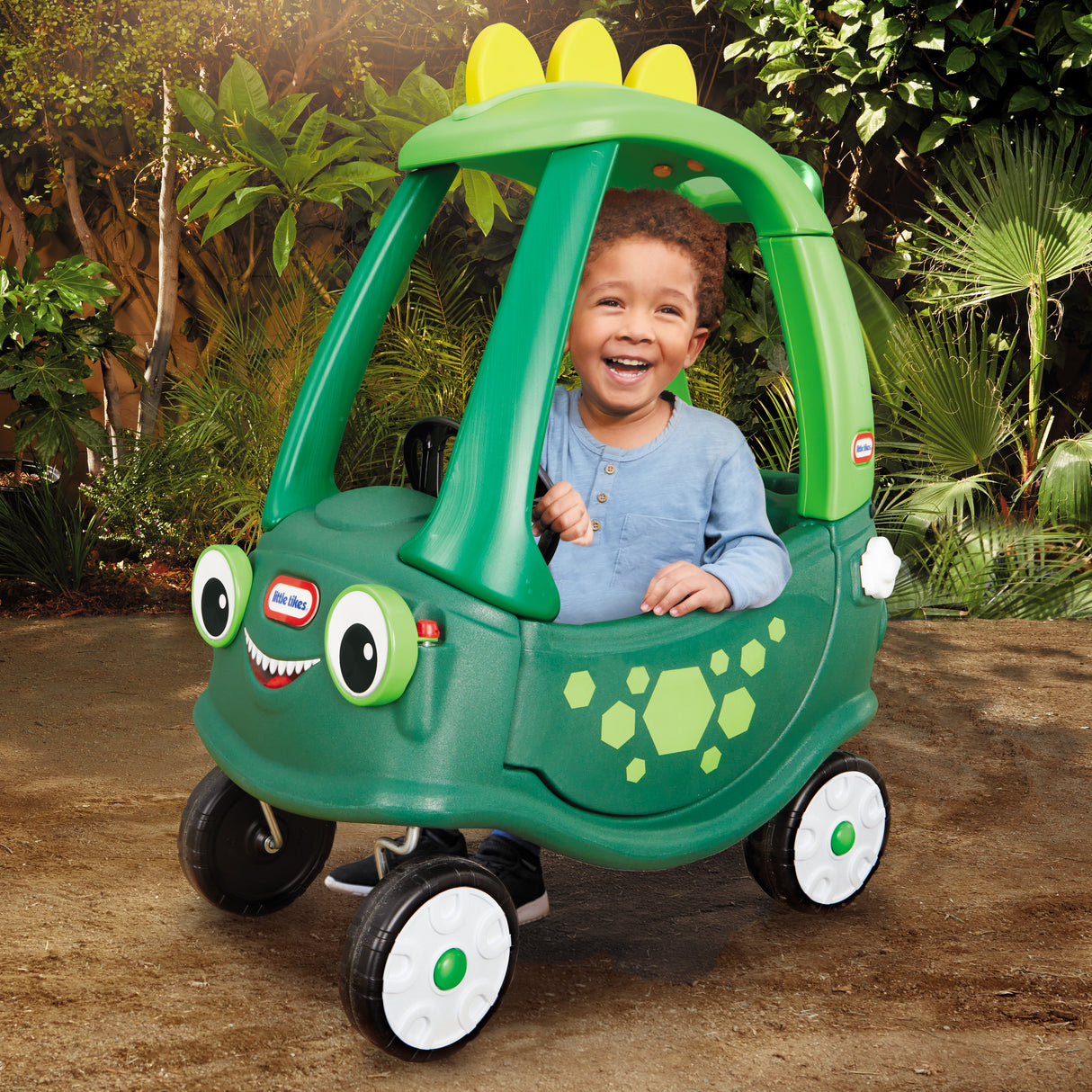 Cozy Coupe - Little Tikes - Dinosaure - Portes, Klaxon et Plancher a retirer - Des 18 mois