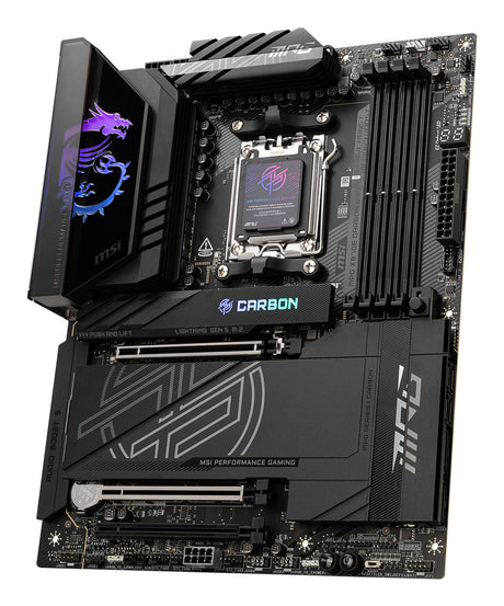 Carte mere - MSI - MPG X870E CARBON WIFI - Wi-Fi 7, 5G LAN, USB 40 Gb/s, LED RGB, PCIe supplémentaire