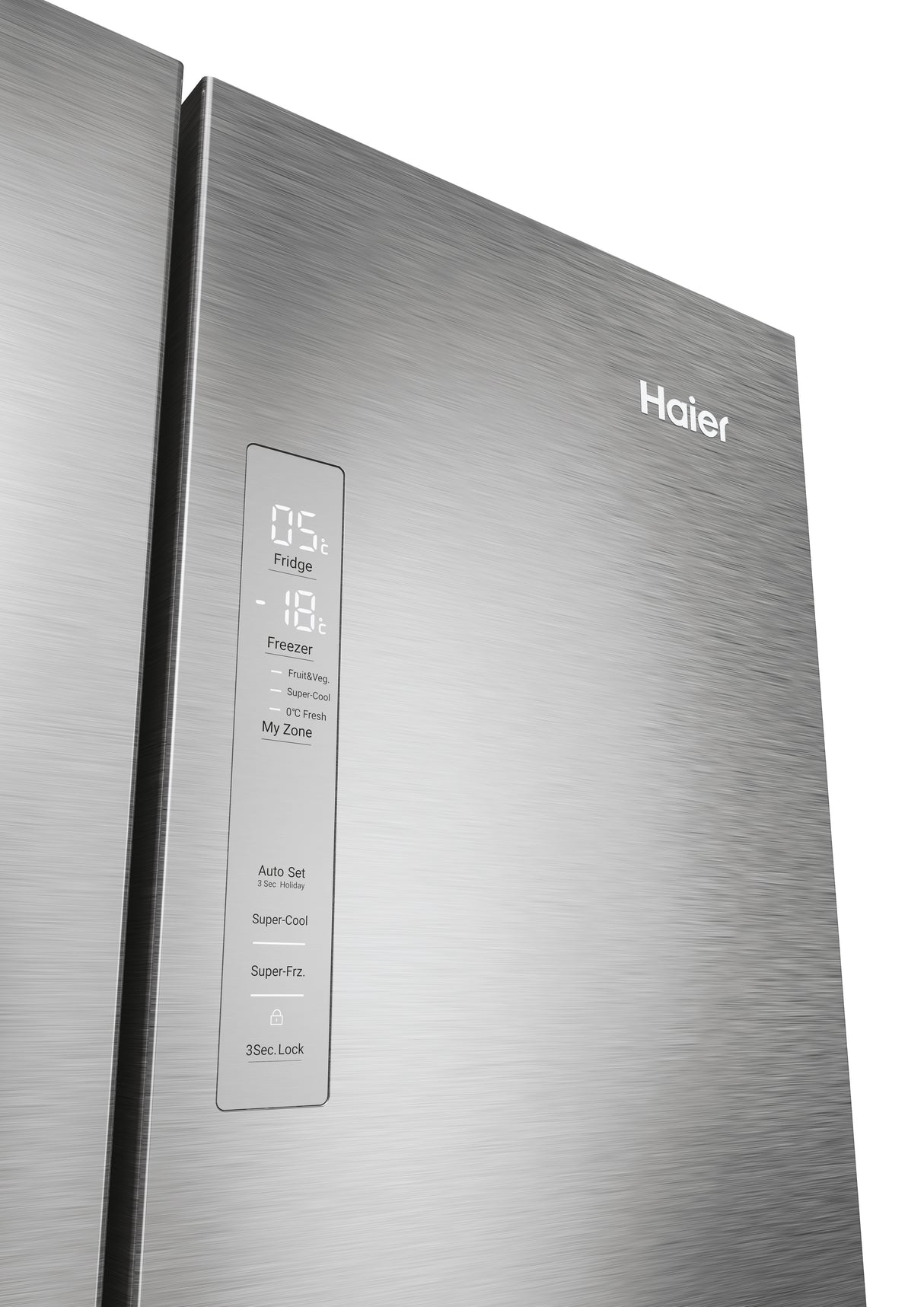 Réfrigérateur multi-portes - HAIER - HFR3718ENMM - Classe E - 402 L (262 + 140) - 37 dB - Inox