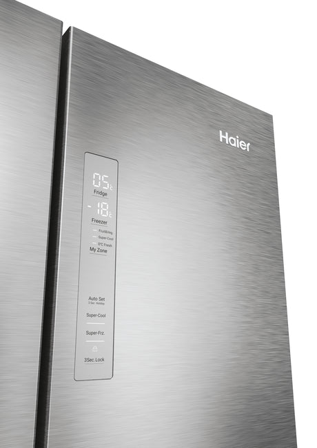 Réfrigérateur multi-portes - HAIER - HFR3718ENMM - Classe E - 402 L (262 + 140) - 37 dB - Inox