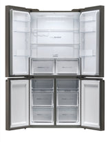 Réfrigérateur multi-portes - HAIER - Cube 90 Series 5 RTG785NHD - Classe E - 642 L - 190,5 x 90,8 x 74,8 cm - Inox foncé