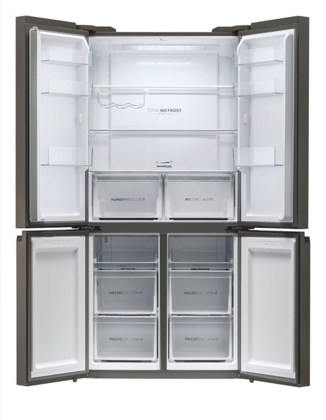 Réfrigérateur multi-portes - HAIER - Cube 90 Series 5 RTG785NHD - Classe E - 642 L - 190,5 x 90,8 x 74,8 cm - Inox foncé