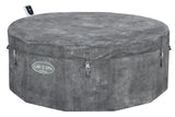 Spa semi rigide BESTWAY - Lay-Z-Spa Carrara - 140 airjets - 170 x 65 cm - 4 a 6 places - Rond (couverture, cartouche, 4 appuie-tete)