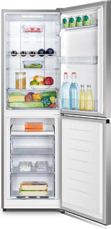 Réfrigérateur combiné - HISENSE - RB327N4ADD - classe D - 256 L - No Frost (Sans givre) - Argent - L 55 x 55,7 x H 182,4 cm