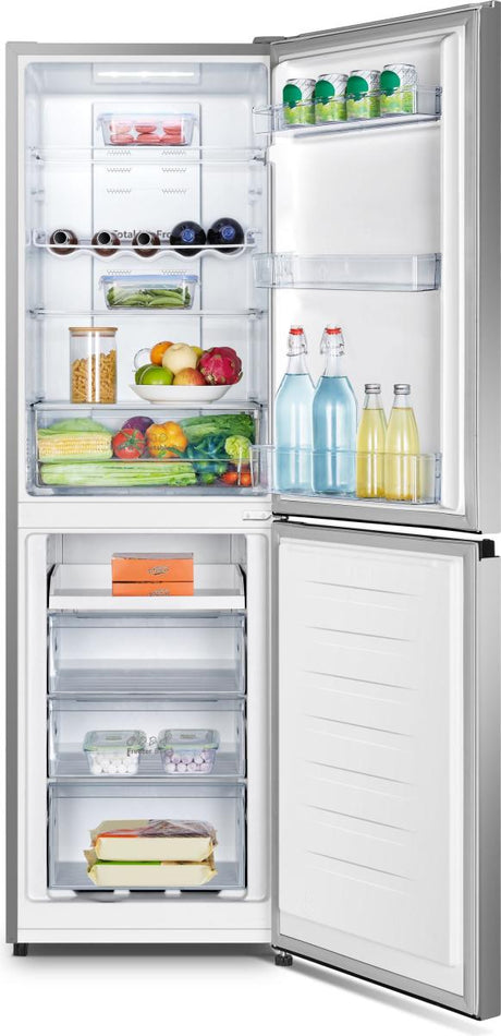 Réfrigérateur combiné - HISENSE - RB327N4ADD - classe D - 256 L - No Frost (Sans givre) - Argent - L 55 x 55,7 x H 182,4 cm