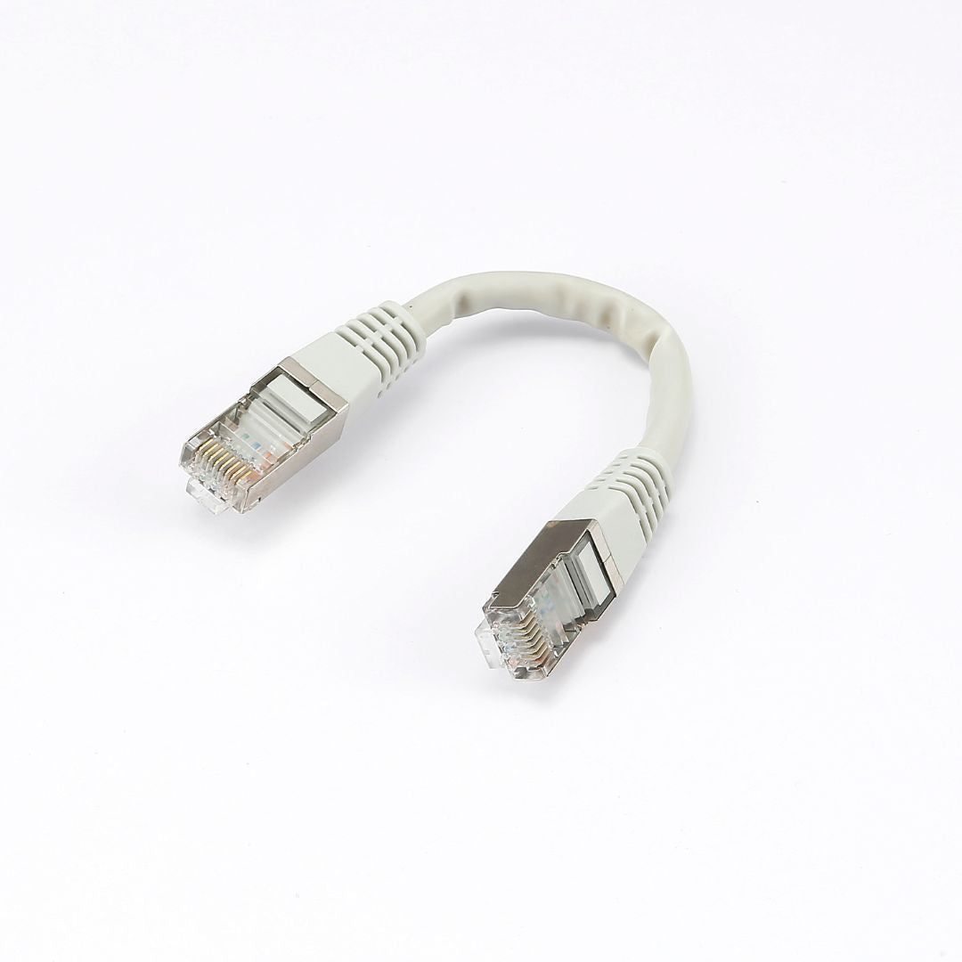 C ble RJ45 Male/Male droit CAT6A F/UTP - Longueur 0.15M - Gris - en sachet