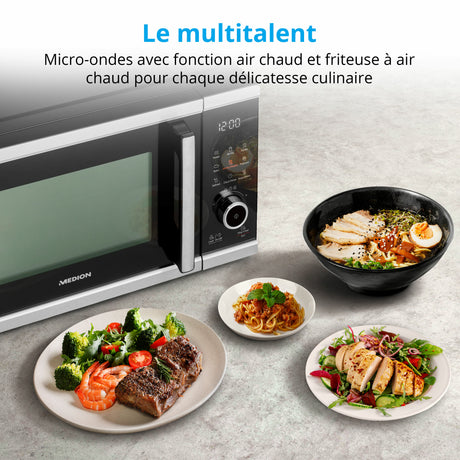 Four micro onde MEDION MD 11499 - Fonction friture a air chaud