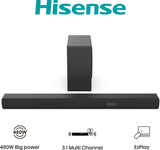Barre de son - HISENSE - Caisson de basses sans fil - Bluetooth - 3.1 CH - Max 480 W