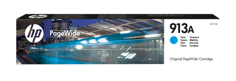 HP 913A Cartouche d'encre cyan PageWide authentique (F6T77AE) pour HP PageWide 377/452/477