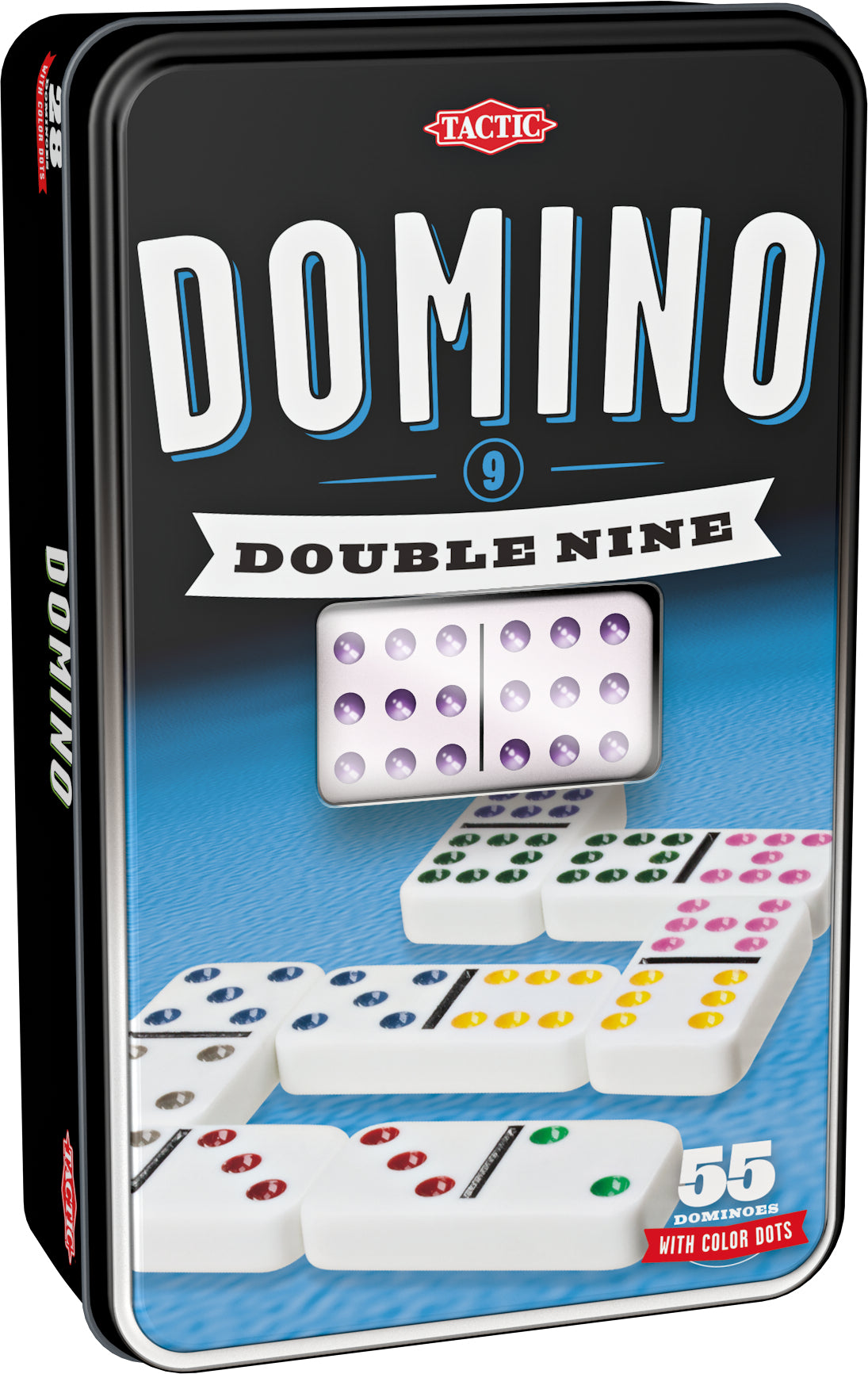 DOMINO Double 9 - Jeux de société - TACTIC - Des 7 ans