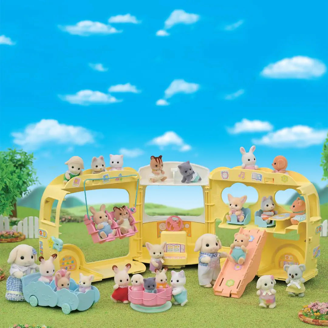 SYLVANIAN FAMILIES 5744 - Le bus et sa cour de récréation