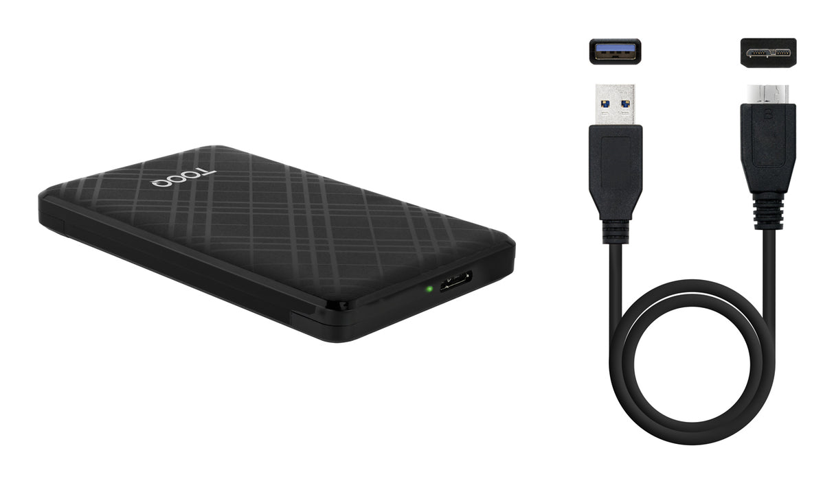 Boitier externe USB 3.1 TooQ TQE-2500 - S-ATA 2,5" (Noir)