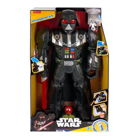 Robot Imaginext Dark Vador de plus de 60 cm, avec effets sonores et lumineux, Star Wars, des 3 ans, Fisher-Price HXG51