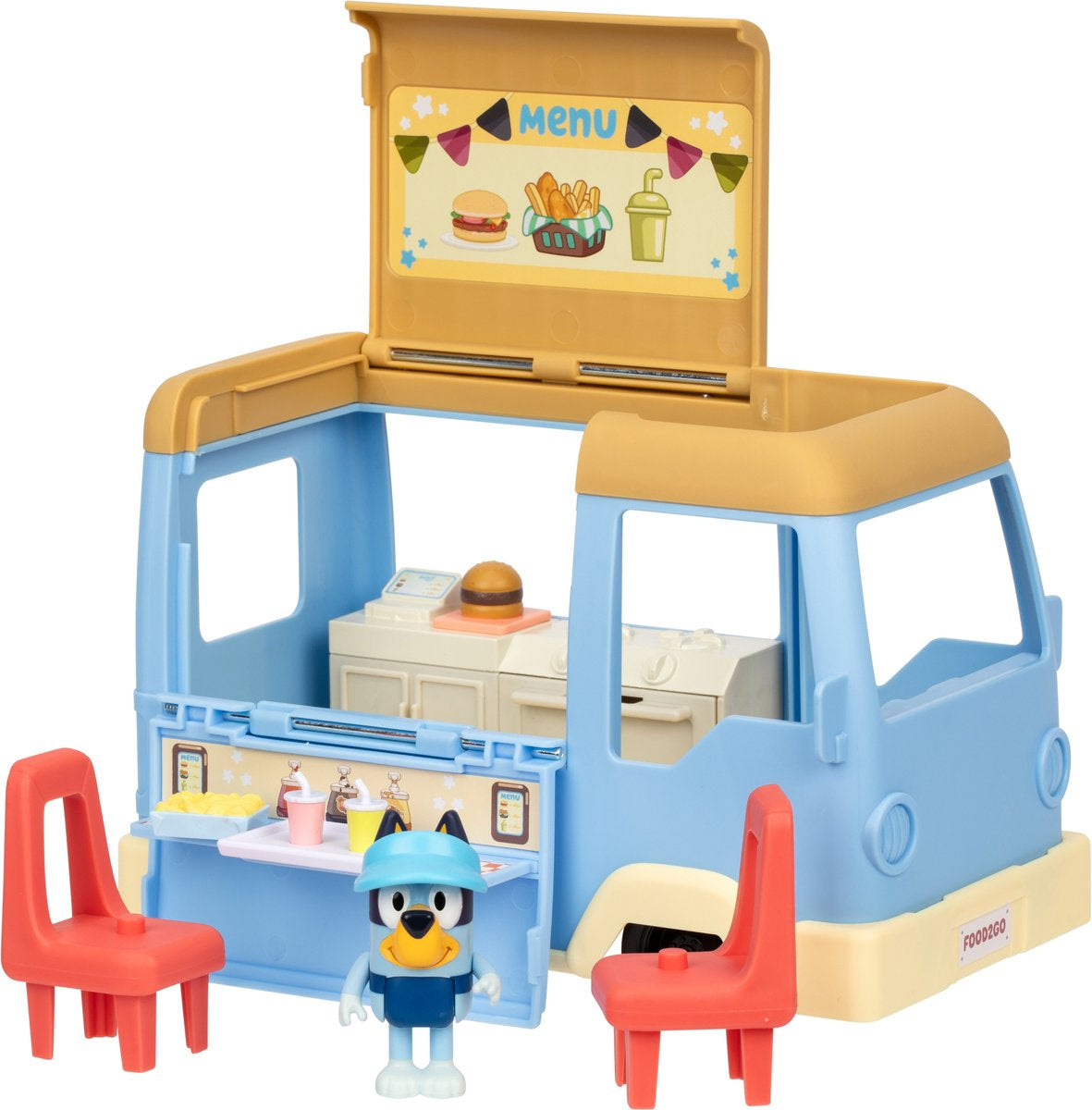 Le Foodtruck - BLUEY - 1 figurine + 4 accessoires - Des 3 ans