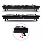 HERCULES DJCONTROL INPULSE T7 - Contrôleur DJ motorisé noir avec deux platines