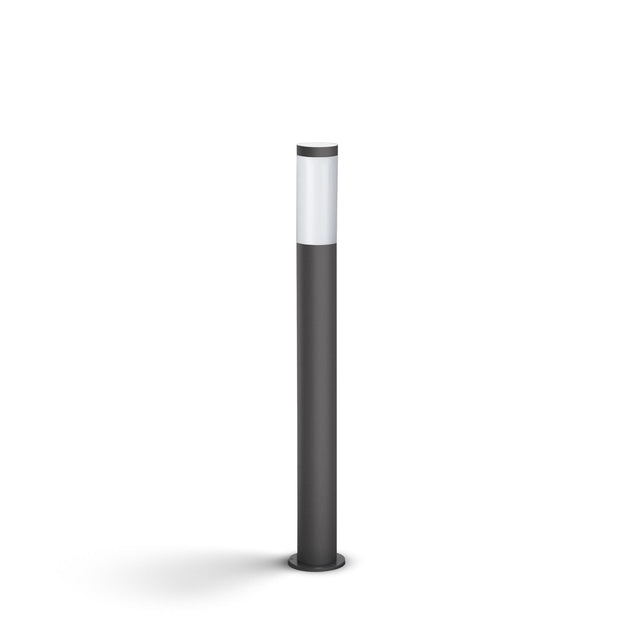 Lampadaire extérieur sur poteau - UTRECHT - Poteau anthracite - 1x20 W - Haute tension