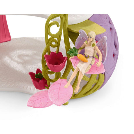 Maison-fleur pailletée avec licornes, lac et écurie - Schleich - 42445 - Multicolore - Rose - Fille