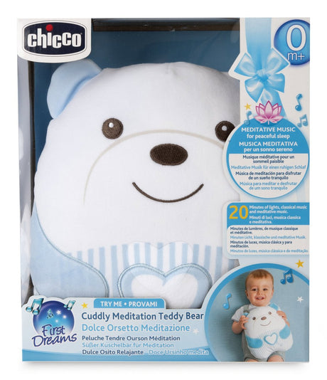Peluche tendre Ourson - CHICCO - Bleu - Des la naissance