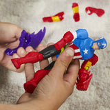 MixMashers Captain America, figurine 12 cm personnalisable a mélanger et combiner avec accessoires, Marvel, des 4 ans