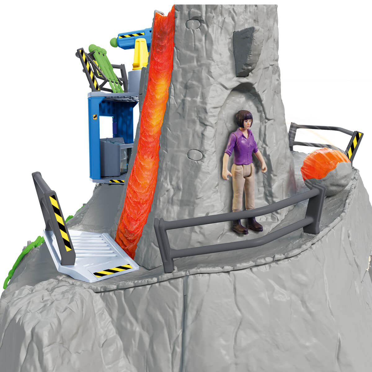 Expédition au grand Volcan, 1 figurine de chercheuse et 2 jouets dinosaures, Pour enfants des 5 ans, Schleich 42564 DINOSAURS