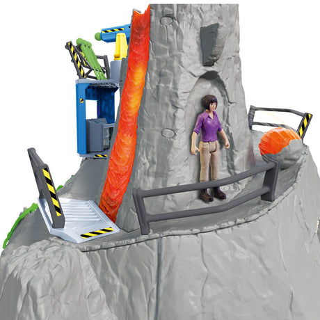 Expédition au grand Volcan, 1 figurine de chercheuse et 2 jouets dinosaures, Pour enfants des 5 ans, Schleich 42564 DINOSAURS