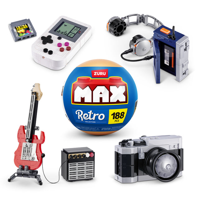 Capsule surprise - Jeu de construction - ZURU - Max Premium Retro S2 - Modele aléatoire - Des 8 ans